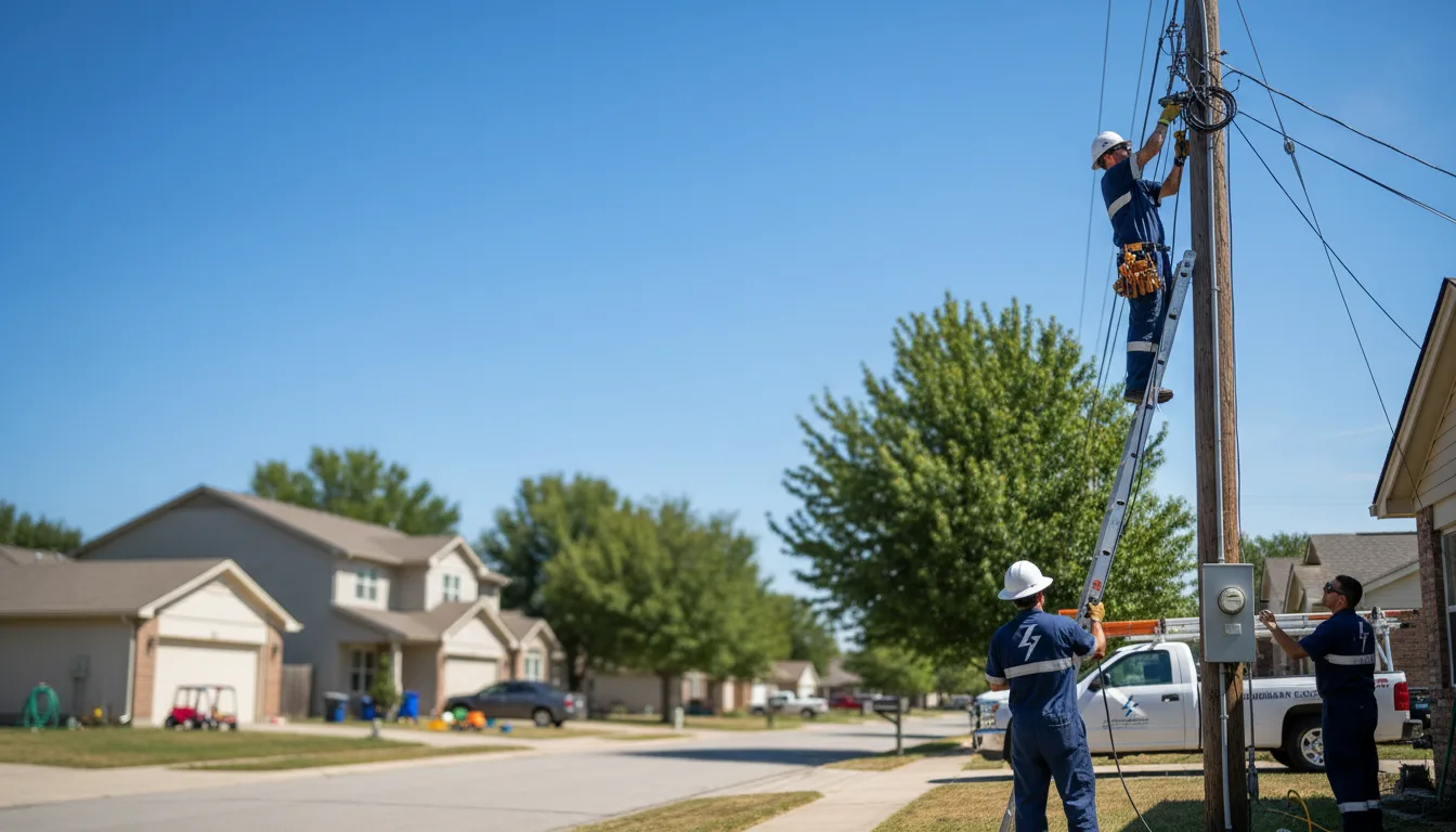 Residential electrician providing installation services in Bertrand, MO